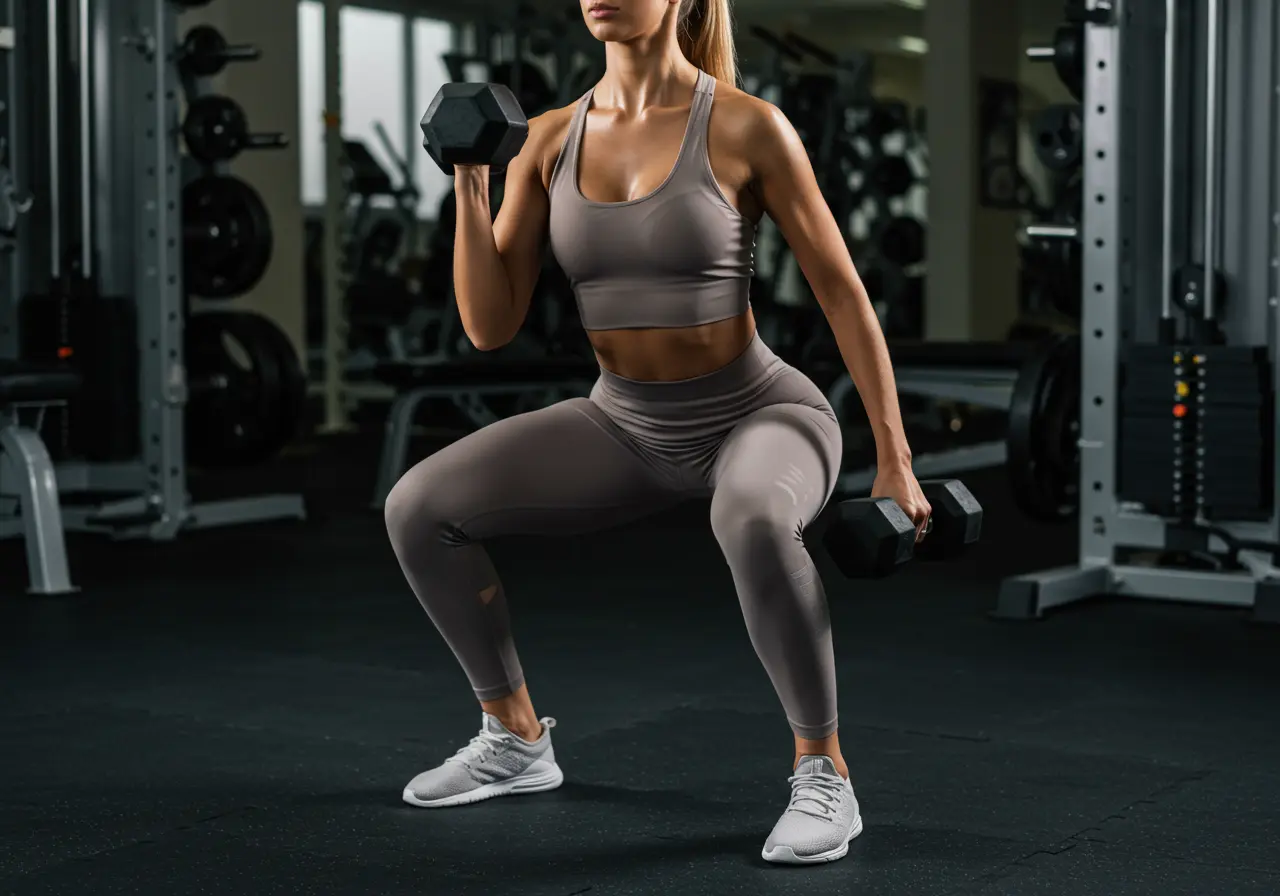 Sentadilla con Mancuernas